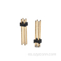 Conector de clavija de 2,54 mm, fila doble, recto, 4P